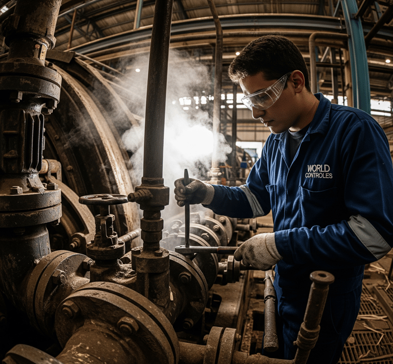 Técnico trabalhando