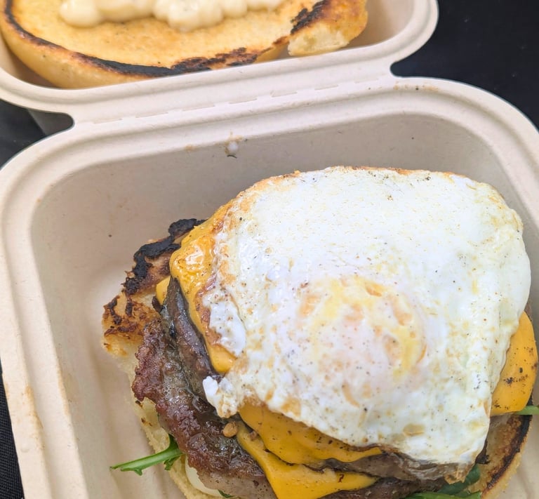 breakfast sausage sandwich