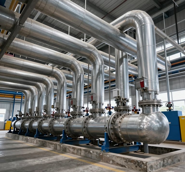 Technicians monitoring high-tech equipment inside K2A Industries plant.