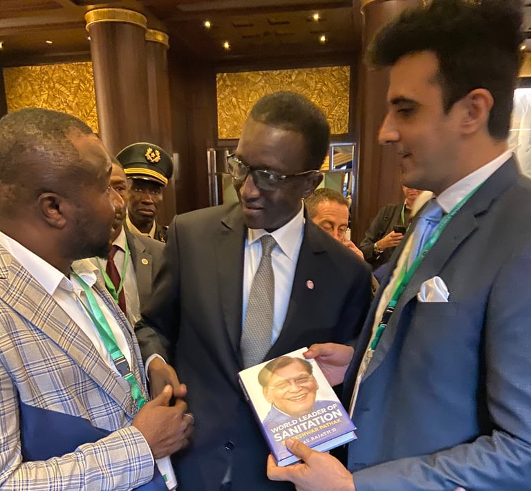 President of Chamber India Mr. Abhinav Balyan with Mr. Amadou BA, Prime Minister of Senegal in Paris