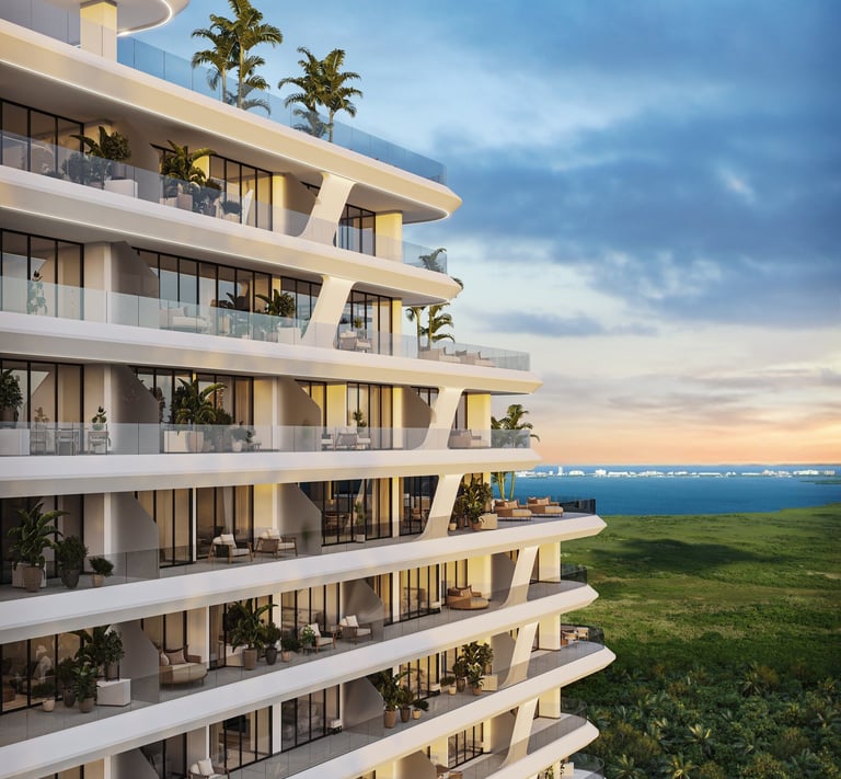 high-end condos for sale in Cancun Mexico, Cancun condos with boat dock, new condos cancun  
