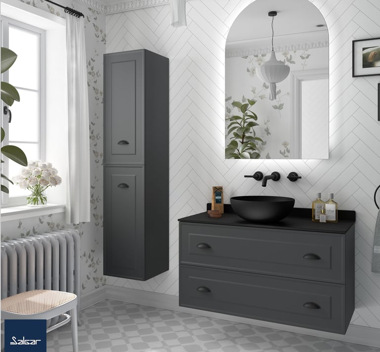 1000 bathroom vanity with wall storage