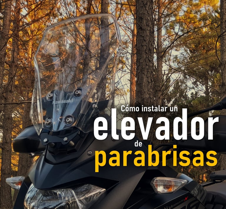 a motorcycle with a clear glass windshield and a motorcycle