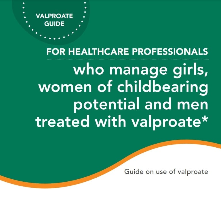 Front page of healthcare professionals guide booklet