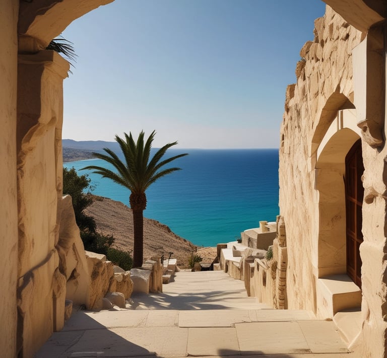 a couple of boats floating on top of a body of water