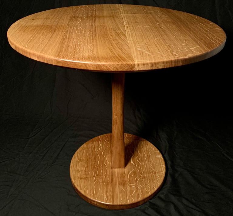Oak Breakfast Table front view
