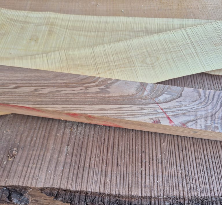 Bois du Vercors destiné à un manche de couteau