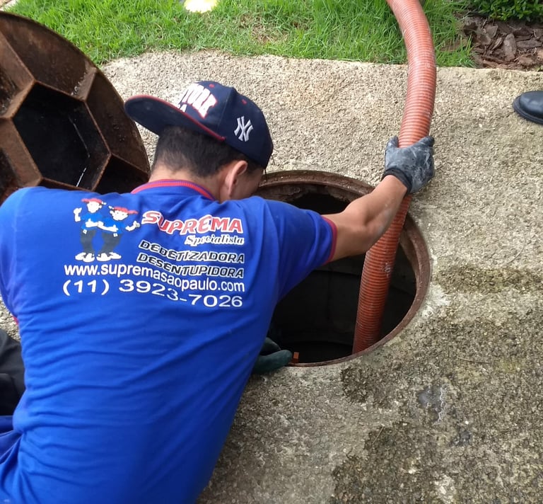 desentupimento de esgoto