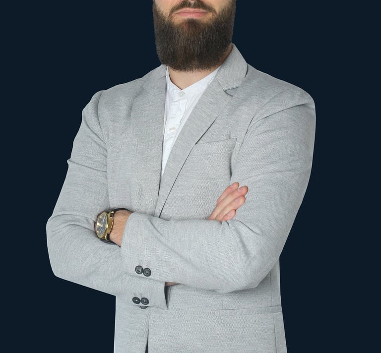 a bald balding man with a beard and a beard