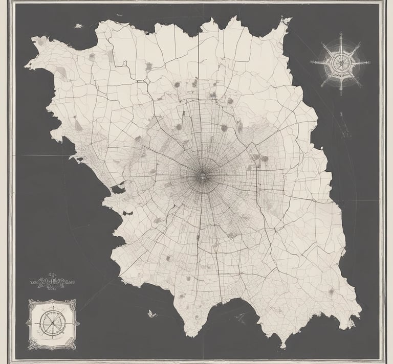 blue and white striped round textile