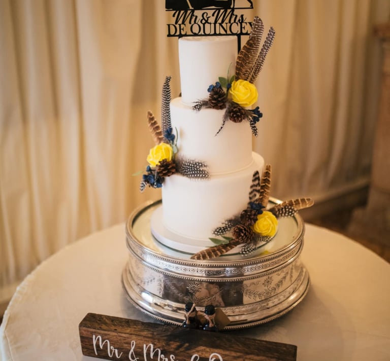 3 Tier Hunting Themed Wedding Cake