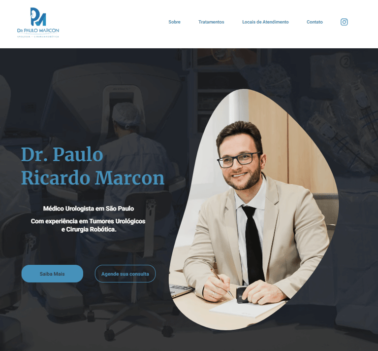 Site Dr. Paulo Ricardo Marcon Médico Urologista em Bela Vista - São Paulo