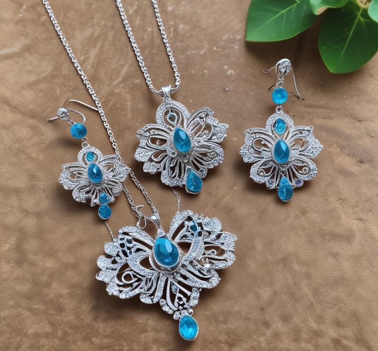 beaded blue bracelets