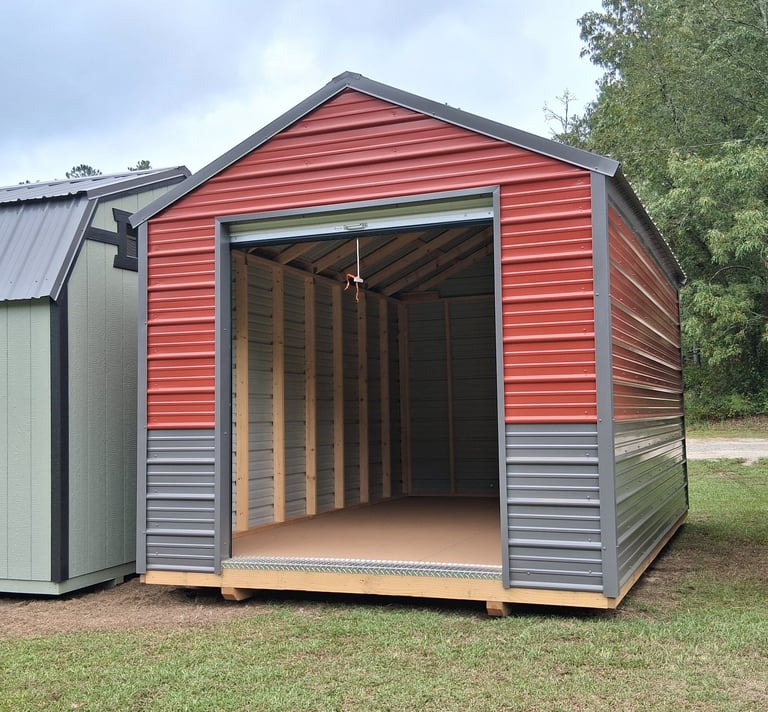 A-Frame Value Metal Custom sheds from Pine View Buildings