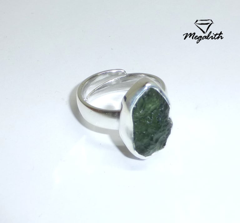 Megalith Moldavit Ring