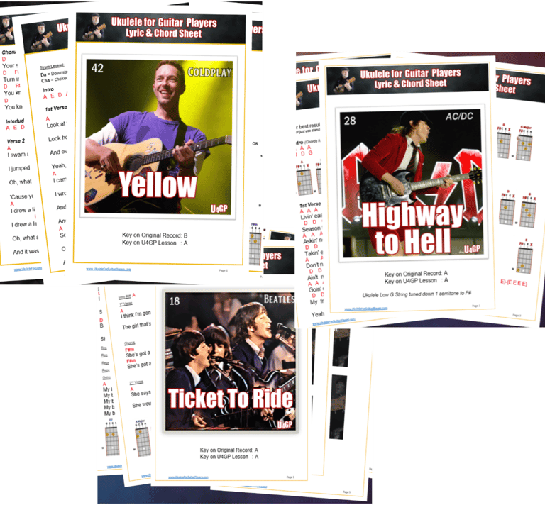 Ukulele Lyric Sheets