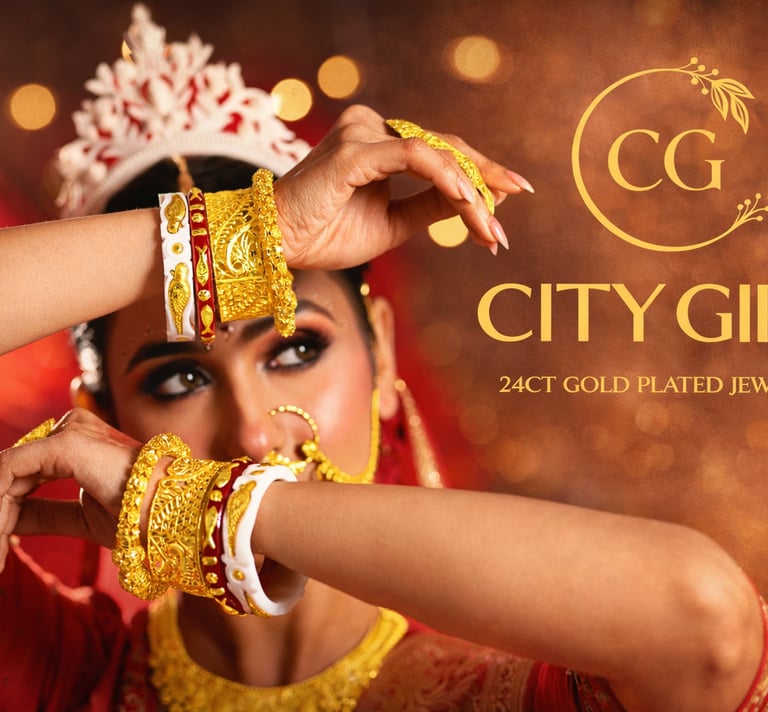 City Girl Jewellery -citygirlbangles-18 Carat Gold Plated-Bridal Wear-Party Wear-Daily Wear