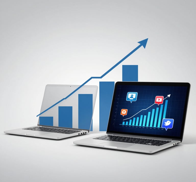 A vibrant photo of a social media influencer engaging with followers during a live event.