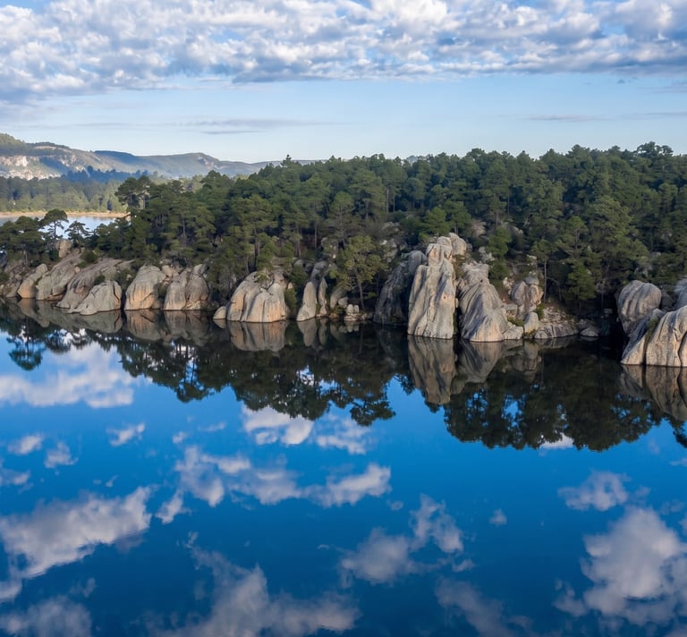 Lago de Arareko en Creel, Chihuahuahua