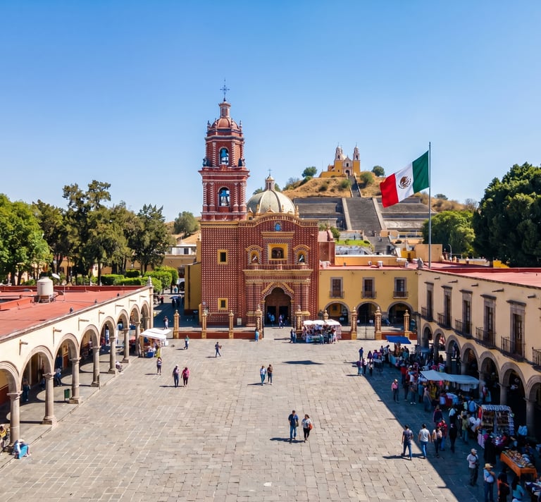 Plaza de la concordia Cholula Puebla