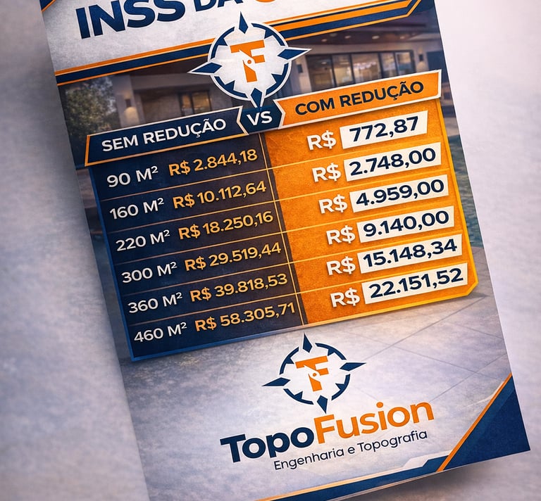 Redução de INSS Obras