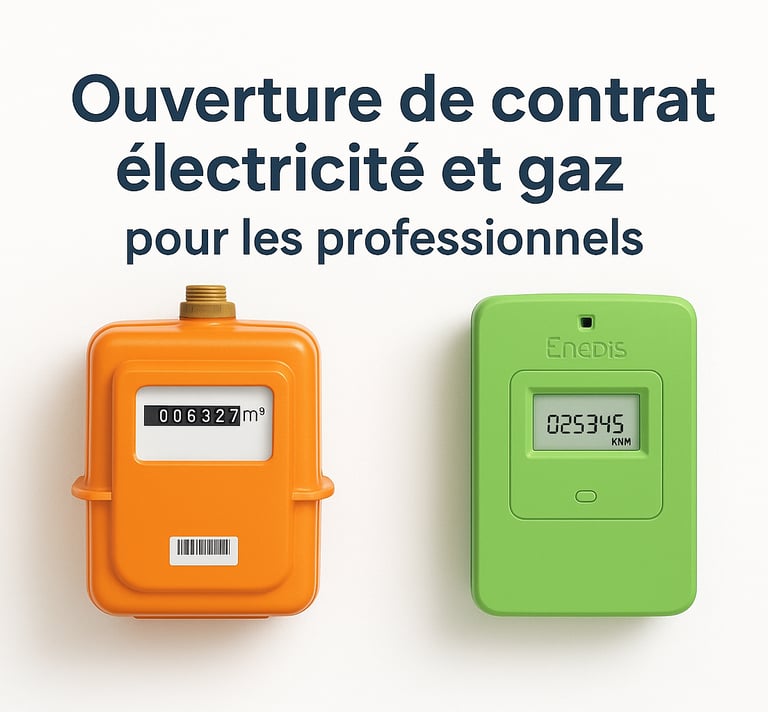 image avec compteur linky enedis et gaspar de grdf montage explicatif ouverture de gaz pour les pros