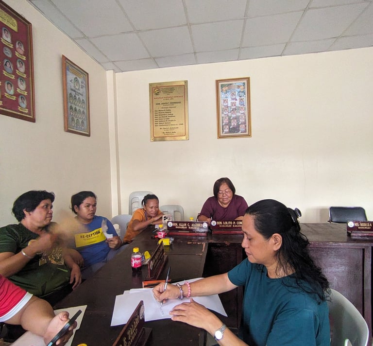 "Engaging women stakeholders during a community development plan"