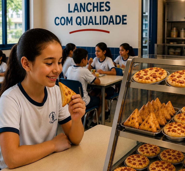Escolas com fornecimento programado de salgados congelados | Reino dos Sabores