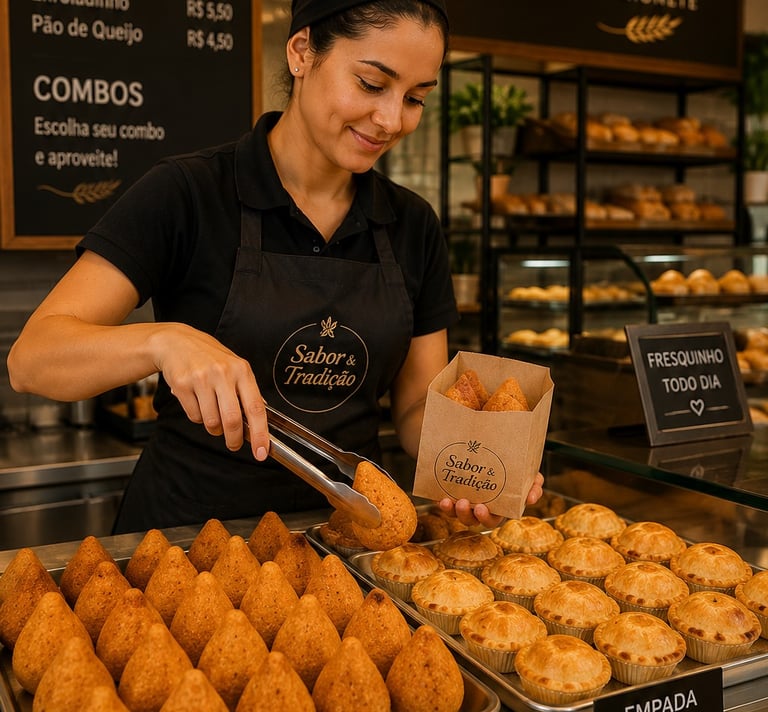 Padarias abastecidas com salgados congelados | Reino dos Sabores