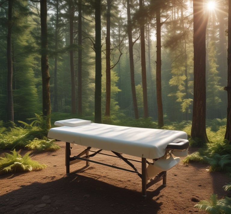 blue and white striped round textile