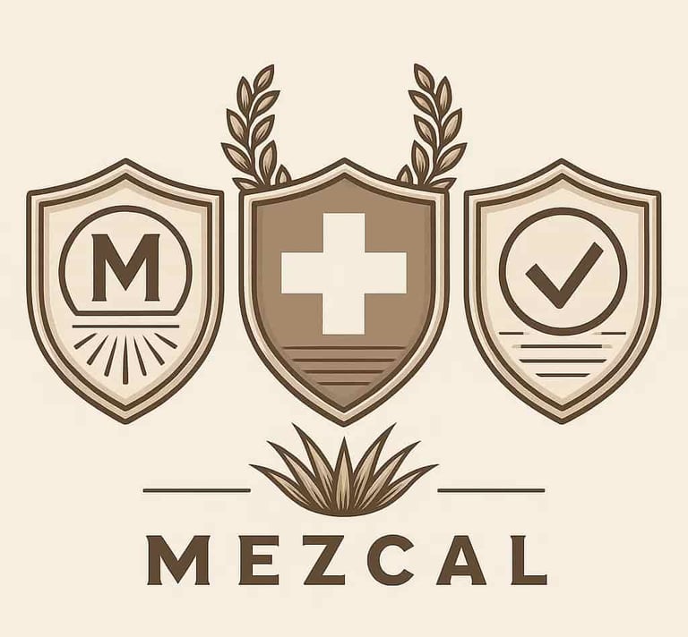 Tres escudos representando estrategias de protección similares en diferentes industrias de lujo