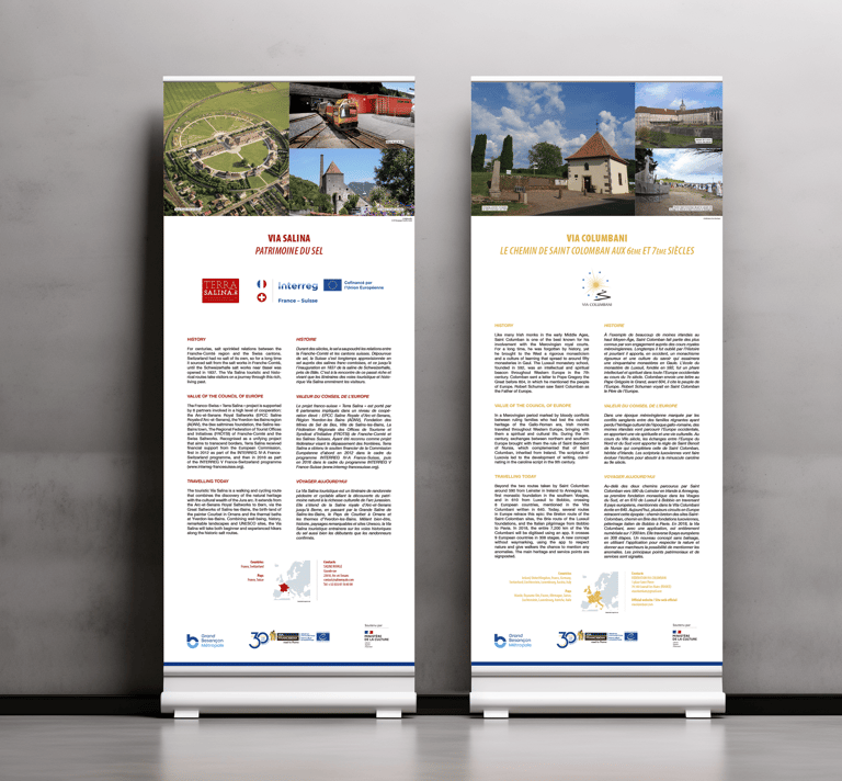 Détails roll-up Carrefour des Itinéraires Culturels 2