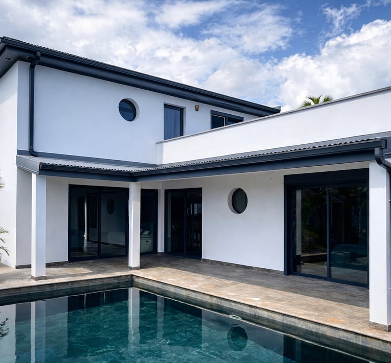 peinture extérieure maison à La Réunion
