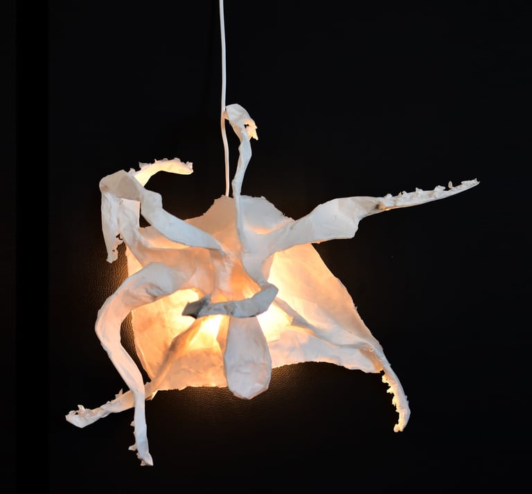 applique murale sculpture papier Sète France