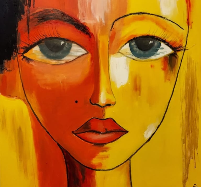 Vrouw II- olie op doek