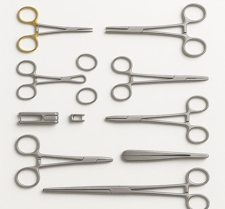 Hemostatic clamps for bleeding control