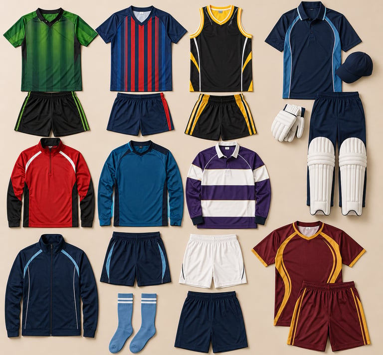 Custom team uniforms and sports apparel