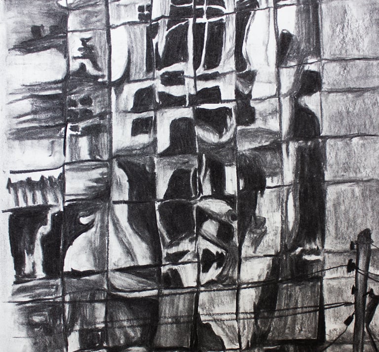 Windows of highrise Building in Westlands, Kenya