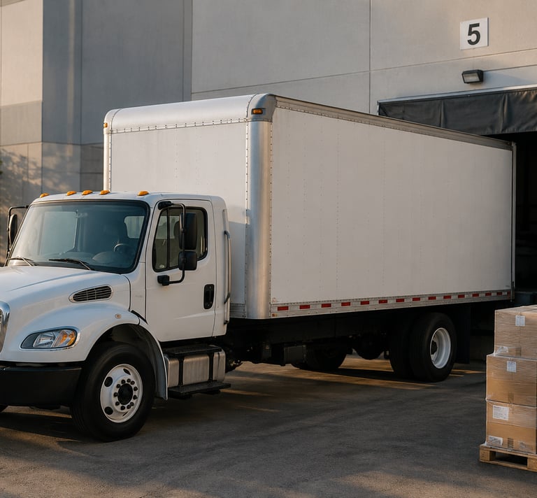 26-foot box truck delivery support for pickup and drop-off