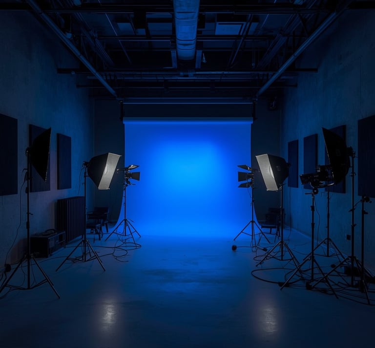 Estúdio audiovisual em Braga com estrutura profissional para gravações e produções criativas