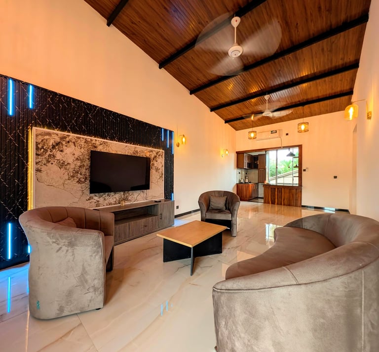 Living room at Kaveen Homes