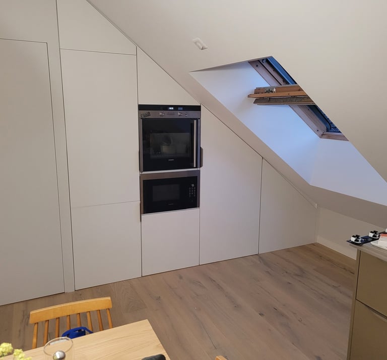 aménagements de cuisine en soupente. Sévrier