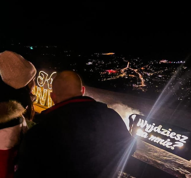 zaręczyny w tatrach fajerwerki z napisem wyjdziesz za mnie