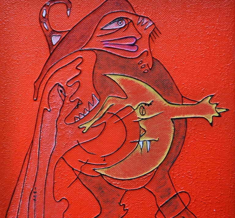 Trilogy, the second small canvas in the three Wise Men, by Kristina Lee