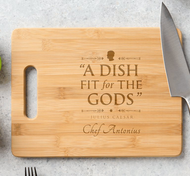 Dish Fit For The Gods Custom Cutting Board
