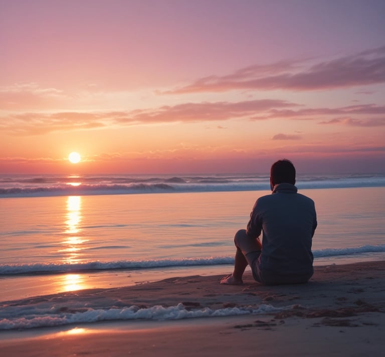 Abstract pastel brain layers softly illuminated with subtle 3D depth.