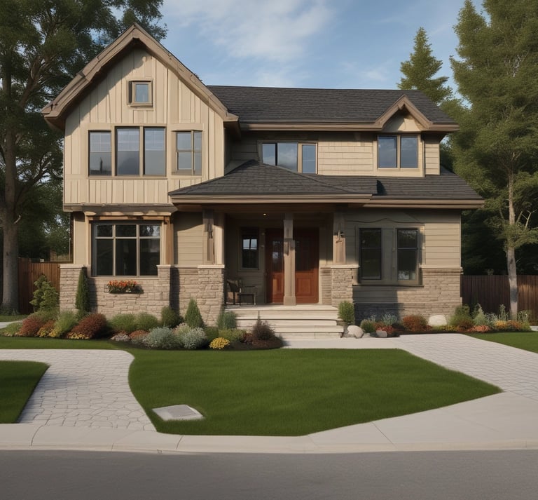 Consultant discussing renovation plans with a homeowner over blueprints