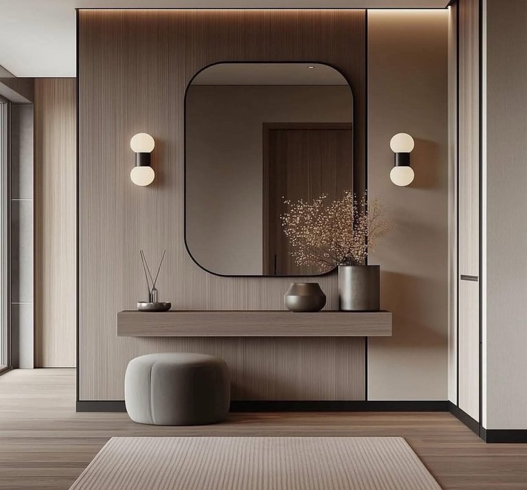 بديل شيبورد مع رف ومرايه