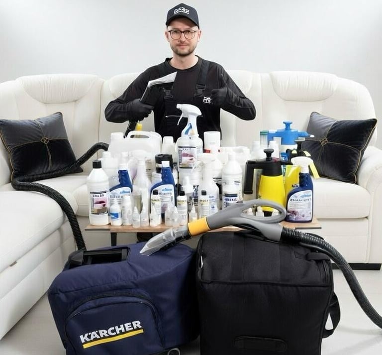 Auffrischende Reinigung, Premium Tiefenreinigung, Dampfreinigung und mobile Polster- & Innenraumrein