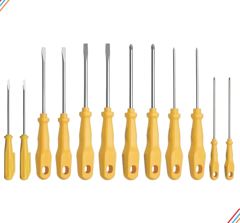 Chave De Fenda E Phillips Tramontina Kit Jogo 12 Unidades